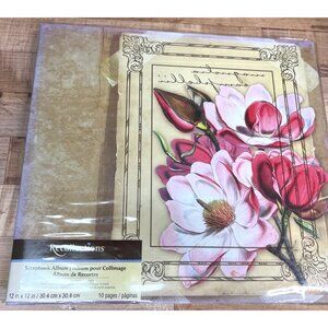 NIP Recollections 12 x 12 Scrapbook Floral, Flower Theme